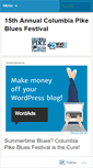Mobile Screenshot of columbiapikebluesfestival.wordpress.com
