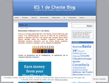 Tablet Screenshot of ies1cheste.wordpress.com