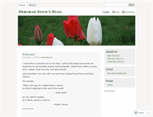 Tablet Screenshot of deborahsnow.wordpress.com