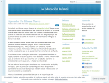 Tablet Screenshot of laeducacioninfantil.wordpress.com