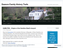 Tablet Screenshot of mydawsonfamilyhistory.wordpress.com