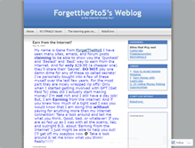 Tablet Screenshot of forgetthe9to5.wordpress.com