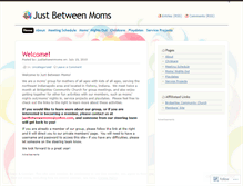 Tablet Screenshot of justbetweenmoms.wordpress.com
