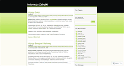 Desktop Screenshot of indonezjazabytki.wordpress.com