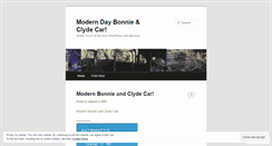 Desktop Screenshot of modernbonnieandclydecar.wordpress.com