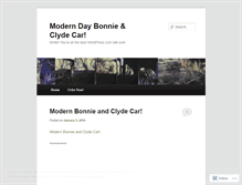 Tablet Screenshot of modernbonnieandclydecar.wordpress.com