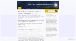 Desktop Screenshot of entersweepstakes.wordpress.com