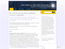 Tablet Screenshot of entersweepstakes.wordpress.com