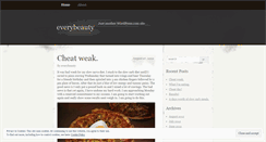 Desktop Screenshot of everybeauty.wordpress.com