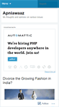 Mobile Screenshot of apniawaaz.wordpress.com