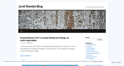 Desktop Screenshot of jordirambla.wordpress.com