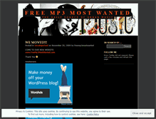Tablet Screenshot of freemp3mostwanted.wordpress.com