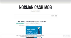 Desktop Screenshot of normancashmob.wordpress.com