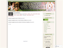 Tablet Screenshot of cristoyaviene.wordpress.com