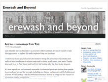 Tablet Screenshot of erewashandbeyond.wordpress.com