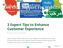 Tablet Screenshot of livechatservice.wordpress.com