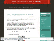 Tablet Screenshot of findaj.wordpress.com
