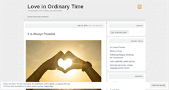 Desktop Screenshot of loveinordinarytime.wordpress.com