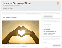 Tablet Screenshot of loveinordinarytime.wordpress.com