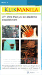 Mobile Screenshot of klikmanila.wordpress.com