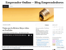 Tablet Screenshot of emprenderonline.wordpress.com