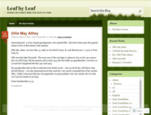 Tablet Screenshot of leafbyleafbyleaf.wordpress.com