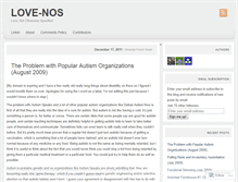 Tablet Screenshot of lovenos.wordpress.com