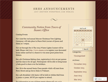 Tablet Screenshot of dailyannouncementssrhs.wordpress.com