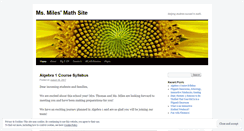 Desktop Screenshot of msmilesmath.wordpress.com