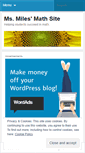 Mobile Screenshot of msmilesmath.wordpress.com