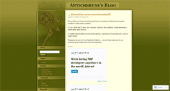 Desktop Screenshot of anticherune.wordpress.com