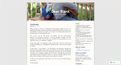 Desktop Screenshot of dearblank.wordpress.com