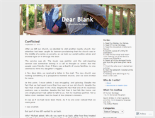 Tablet Screenshot of dearblank.wordpress.com