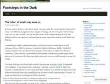 Tablet Screenshot of footstepsinthedarkzine.wordpress.com