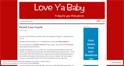 Desktop Screenshot of loveyababy.wordpress.com