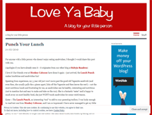 Tablet Screenshot of loveyababy.wordpress.com