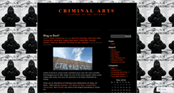 Desktop Screenshot of criminalarts.wordpress.com