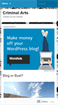 Mobile Screenshot of criminalarts.wordpress.com