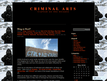 Tablet Screenshot of criminalarts.wordpress.com