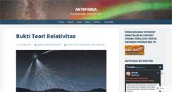 Desktop Screenshot of aktifisika.wordpress.com