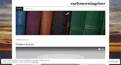 Desktop Screenshot of earlymorningriser.wordpress.com