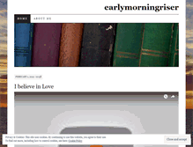 Tablet Screenshot of earlymorningriser.wordpress.com