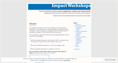 Desktop Screenshot of impactworkshops.wordpress.com