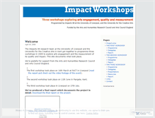 Tablet Screenshot of impactworkshops.wordpress.com