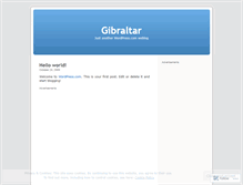 Tablet Screenshot of gibraltar2.wordpress.com