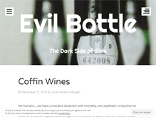 Tablet Screenshot of evilbottle.wordpress.com