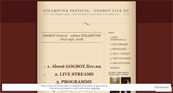Desktop Screenshot of gogbotlive.wordpress.com