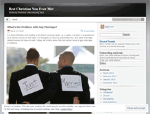 Tablet Screenshot of bestchristianuevermet.wordpress.com