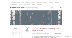 Desktop Screenshot of choralebelcanto.wordpress.com