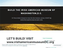 Tablet Screenshot of irishamericanmuseumdc.wordpress.com